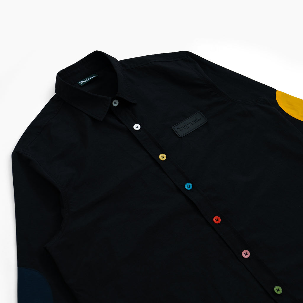 Unisex Rainbow Gradient Silk Camp Shirt