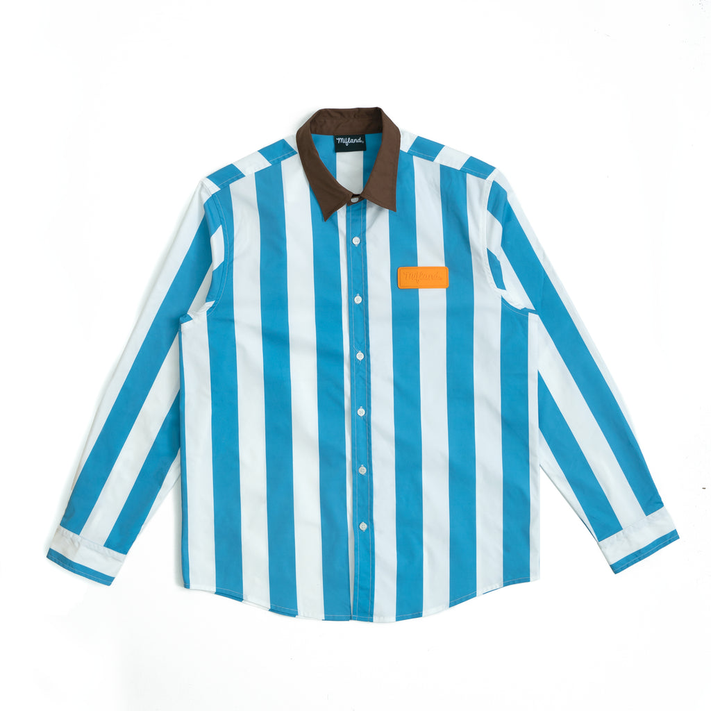 Lightweight Stripe Logo Shirt – Mifland : A Design Company