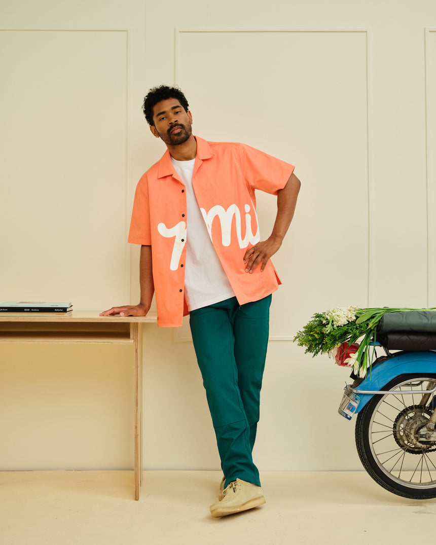 Script Logo camp Shirt