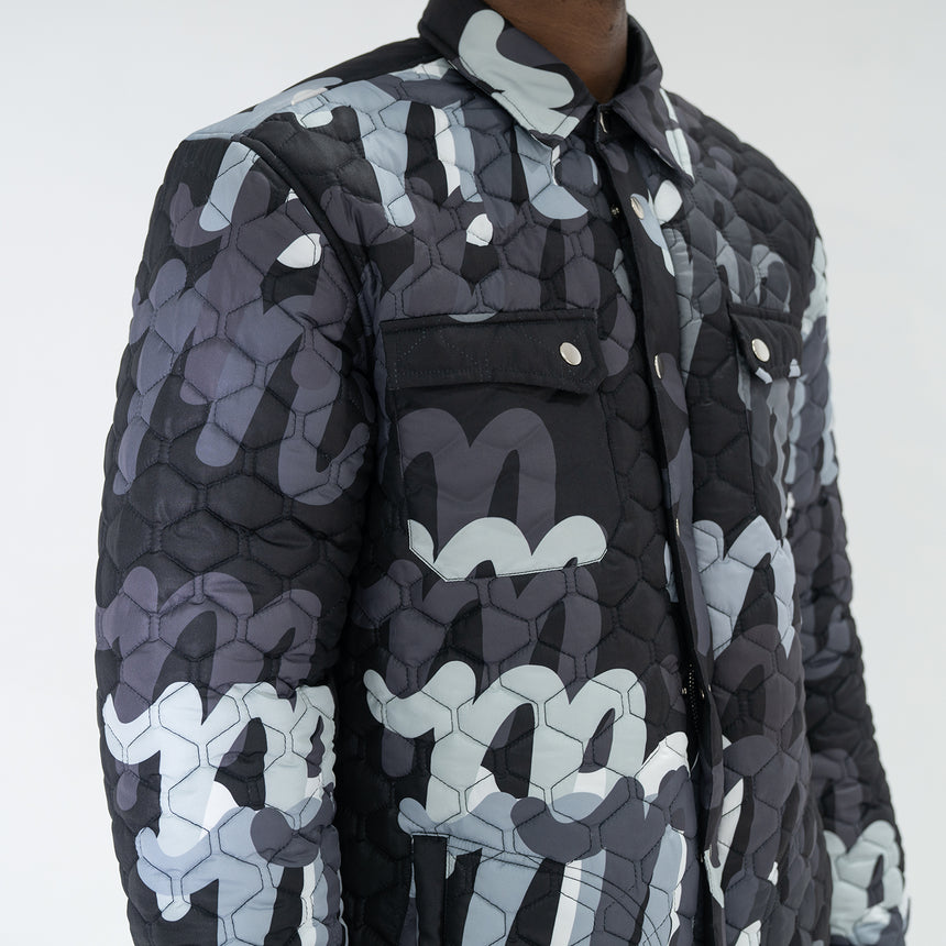 Million M Quilted Overshirt QS LE Black