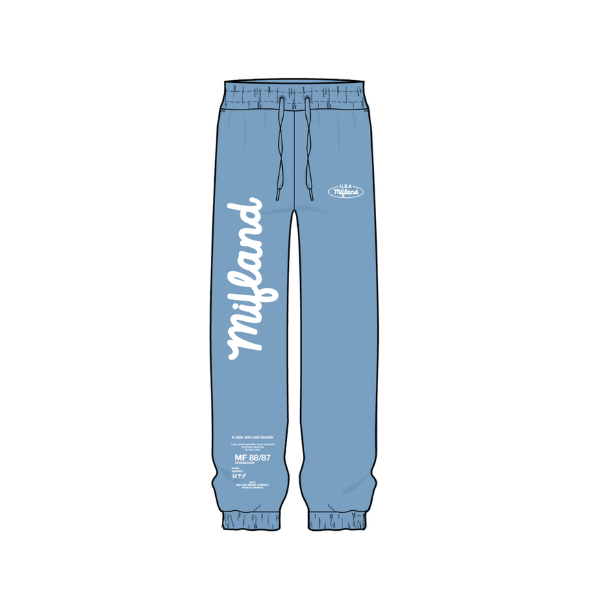 Mifland Pastel Script Sweatpants Mifland A Design Company
