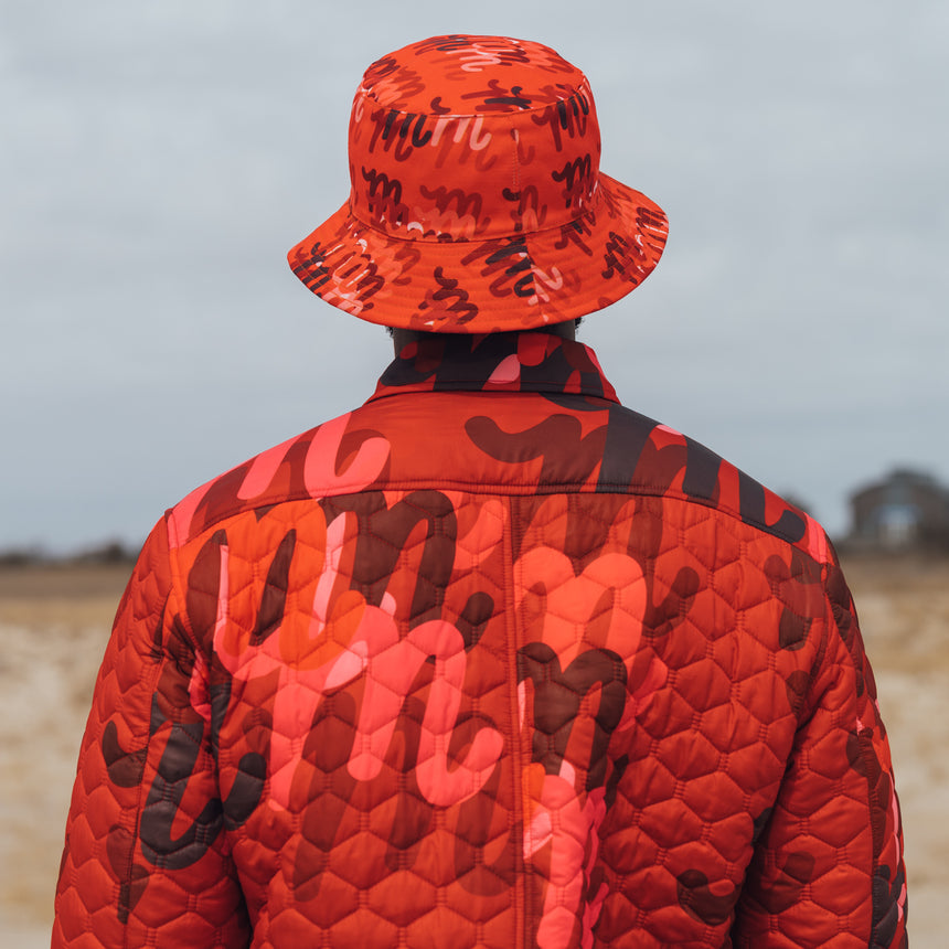 Million M Quilted Overshirt QS LE Red