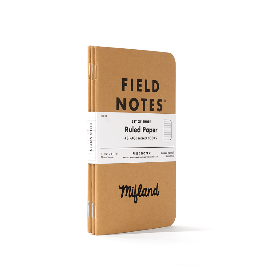 Field Notes By Mifland (3 Pack)