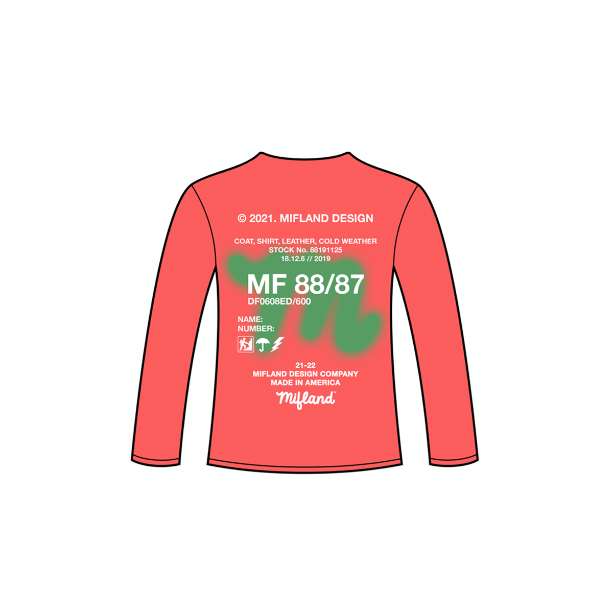 HYDE着 SPRAY GRAPHICS L/S TEE PEACH_SPRAY_BACK.png?v=1622296016