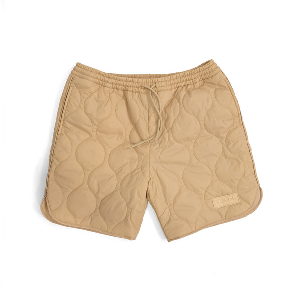 【みき】Quilted Flare Bell Shorts みき】Quilted Flare Bell Shorts Elastic Waist Side Flare