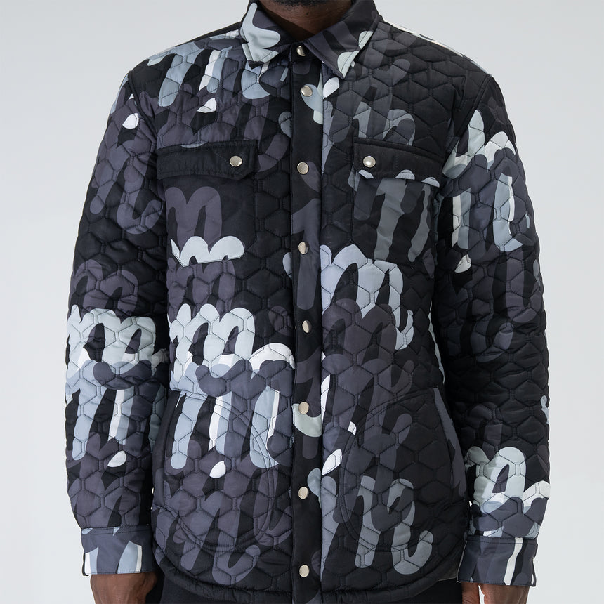 Million M Quilted Overshirt QS LE Black